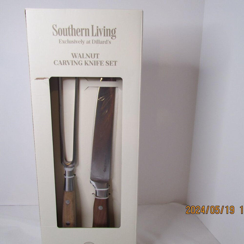 Southern Living Walnut Carving Knife set